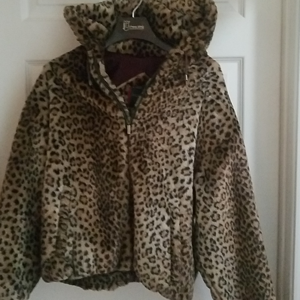 Faux Fur Leopard Jacket